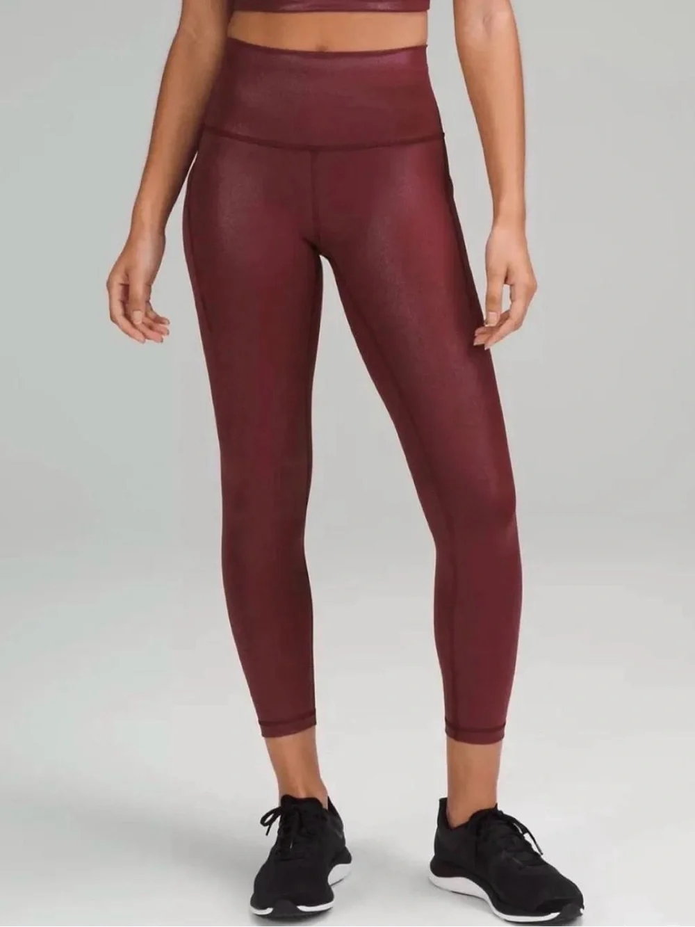 lululemon athletica Wunder Train High-Rise Ankle Leggings Burgundy 4 25in